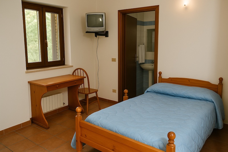 Camera standard accogliente dell'Agriturismo La Fattoria